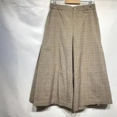 eur3 エウルキューブ ワイドパンツ ガウチョ チェック柄 大きいサイズ 13