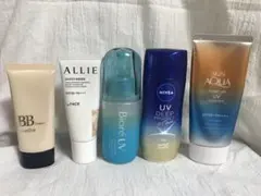 日焼け止め　化粧下地　ファンデーション　5点まとめ売り
