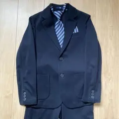UNIQLO ボーイズ スーツ 140 紺 卒業式 入学式 ネクタイ付