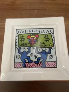 キース・ヘリング展 常滑 ラウンドプレート - メルカリ