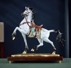 馬の彫刻置物 約30cm