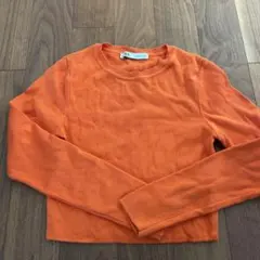 ZARA クロップド　ニット　M