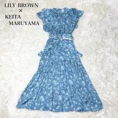 美品 Lily Brown アート柄キャミワンピース モネ 睡蓮 - メルカリ