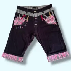 【新品】JUNGLE STORM ジャングルストーム　ハーフパンツ 紫 Mのサムネイル