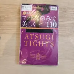 ATSUGI ブラックタイツ M-L 110デニール