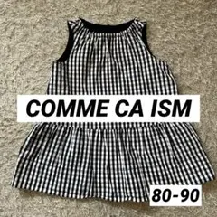 チェック柄ノースリーブワンピース 【comme ca ism】