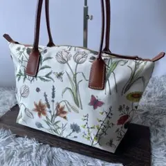 【美品】ロベルタピエリ トートバッグ フラワー