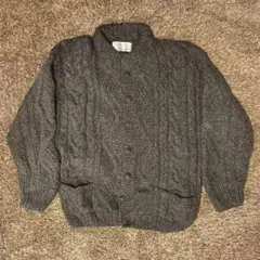 OTAVALO エクアドル製 ハンドメイド ウールニットカーディガン L