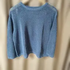 earth music&ecology ブルーニット Fサイズ