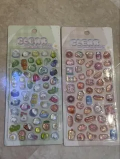 【正規品】シマエナガ　クリア　ぷくぷくキャンディシール ボンボンドロップ　パン