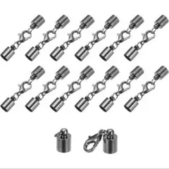 uxcell レザーコードエンドキャップ 6 mm