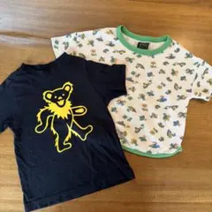 MARKEY'S総柄TシャツとグレイトフルデッドプリントTシャツセット110cm