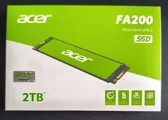 m.2SSD acer FA200 2TB （PCIE Gen4）