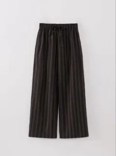 OHOTORO Chic Stripe Pants ストライプ　ブラウン