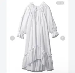 ジェラートピケ コットンフリルドレス