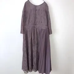 DELLISE NOIR デリセノアール ワンピースドレス レース　LLサイズ