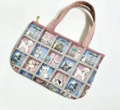 yukiemon TOYナイトボックス限定色 バッグ風♪持ち手付ポーチ 猫ネコ