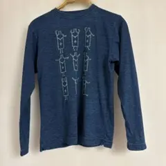美品‼︎45R長袖Tシャツ 藍色