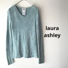 ローラアシュレイ カットソー 水色 春 秋 冬