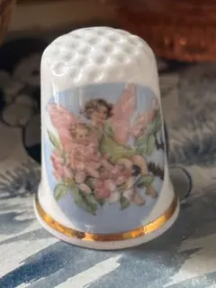 新品廃盤◆イギリスバーチクロフト社シンブル指貫◆メアリーシシリーパーカー花の妖精