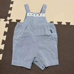 familiar ストライプオーバーオール 80サイズ