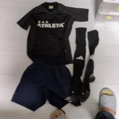 ATHLETA サッカーウェアセット 黒