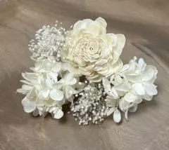 K49 ドライフラワー髪飾りヘッドドレス　成人式結婚式前撮り卒業式祭り浴衣七五三