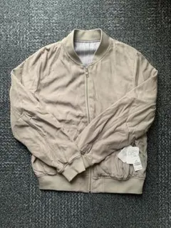 GLOBAL WORK ベージュ ナイロン ボンバージャケットMサイズタグ付き