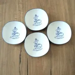 ブローチズ　取皿　4枚セット　多治見焼　Brooches　日本製のサムネイル