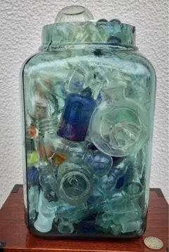 24 レトロ瓶 サンキャッチャー 海苔瓶 いろいろ キラキラ ガラス ビンテージ 24 レトロ瓶 サンキャッチャー 海苔瓶 いろいろ キラキラ ガラス