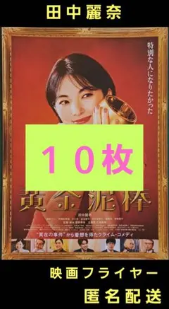 黄金泥棒 田中麗奈 映画フライヤー 映画チラシ １０枚