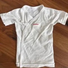 ミキハウス ホワイト ベビー肌着 50cm