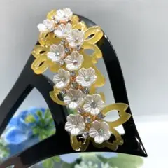 Ａ229番　和装小物　バチ型 入学式パール 簪 留袖 着物 髪飾り　かんざし