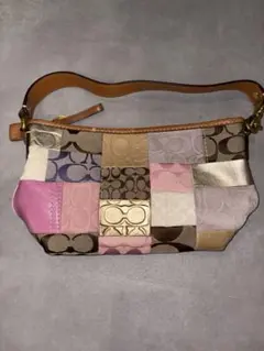 COACH コーチ ワンショルダーバック パッチワーク シグネチャー