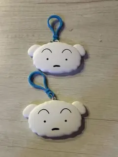 すき家 35周年 クレヨンしんちゃん シロのパズルキーホルダー2個セット