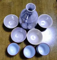 陶器の酒器セット お猪口6個付き