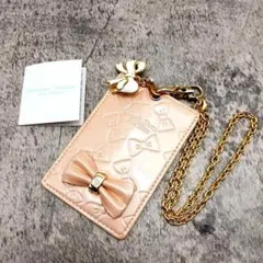 ✨サマンサタバサ✨プチチョイス リボン パスケース 定期入れ チェーン付き