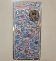 【正規品】光る ジュエル プチドロップ ぷくぷく あわわちゃん 立体 シール