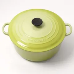 美品☆LE CREUSET ココット ビス フルーツグリーン（キウイ） 22cm