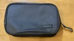 THREE ブラック ポーチ 仕切り付きのサムネイル