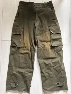 ワイドストレートミリタリーカーゴパンツ