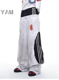 Fourth3ex 25FW フェイクレイヤード スウェットパンツ ワイドパンツ