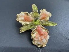 M5475 天然石　ブローチ　ヴィンテージ アクセサリー