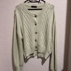 Lovetoxic ケーブルニットカーディガン L