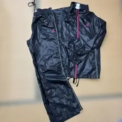 adidas ジャージ上下　OTサイズセット 黒/ピンク