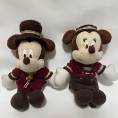 ミッキーミニー★ディズニー★マスコット★ぬいぐるみバッジ★ミラコスタ初期