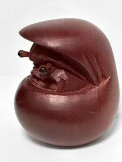 めでたい達磨・目の開閉機能付き一位一刀彫・目の部分はどのように彫ったか？彫刻