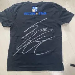 飯伏幸太　サイン入りゴールデンスターロゴTシャツ
