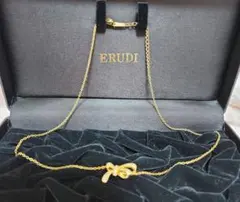 リボンモチーフ ネックレス ゴールド