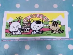 レトロ猫ちゃん 大きめ フェイスタオル 新品未使用